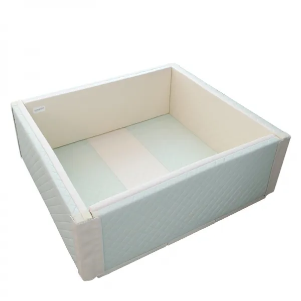 맘마키즈폴더 퀼팅 범퍼침대 민트 + 크림