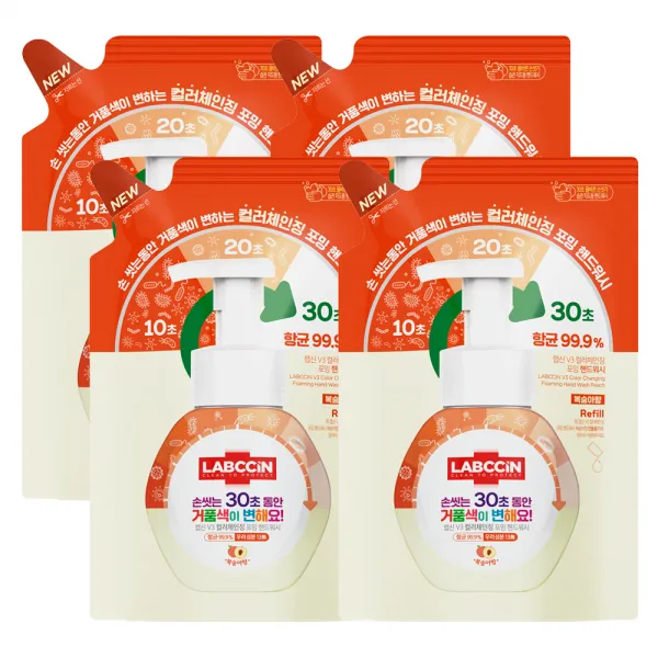 랩신 컬러체인징 핸드워시 복숭아향 4개 200ml