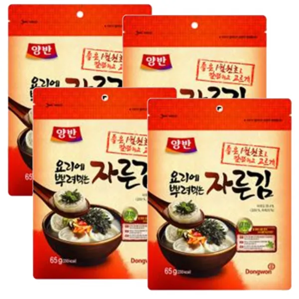 동 원 양반 요리에 뿌려먹는 자른김, 4개