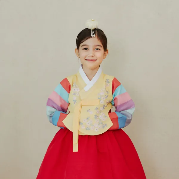 하랑한복 여아용 선화랑 한복세트 + 복주머니 랜덤 발송