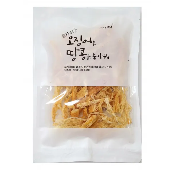 정화식품 자연오감 오징어는 땅콩을 좋아해, 120g, 1개