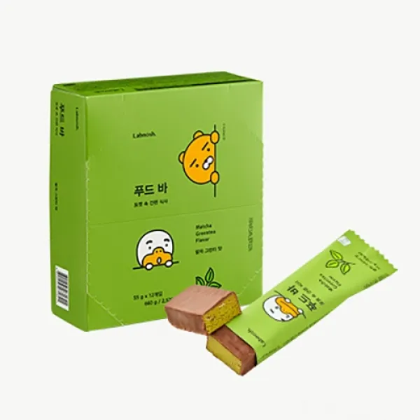 랩노쉬 푸드바 말차 그린티 맛 55g 12개입