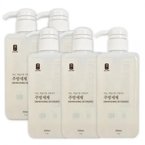 생활공작소 주방세제 바질, 500ml, 5개입