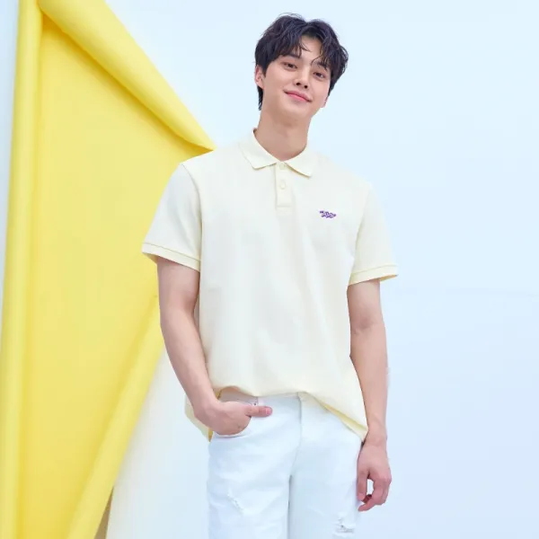 NII 공용 공병각콜라보 솔리드 피케티셔츠 NNUAPWM21F1