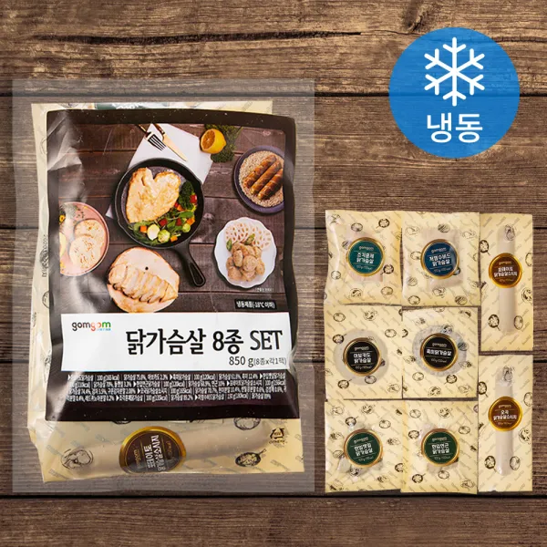 곰곰 닭가슴살 스페셜 8종 세트 (냉동), 1세트