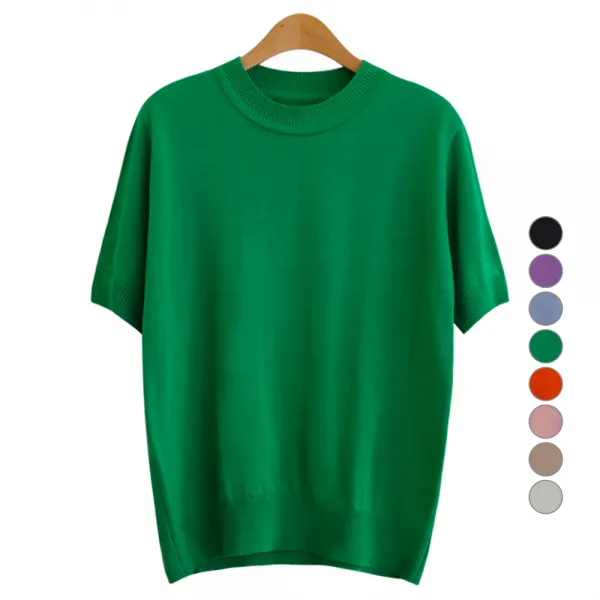 제니트 여성용 니트 트리카 반팔 n1437