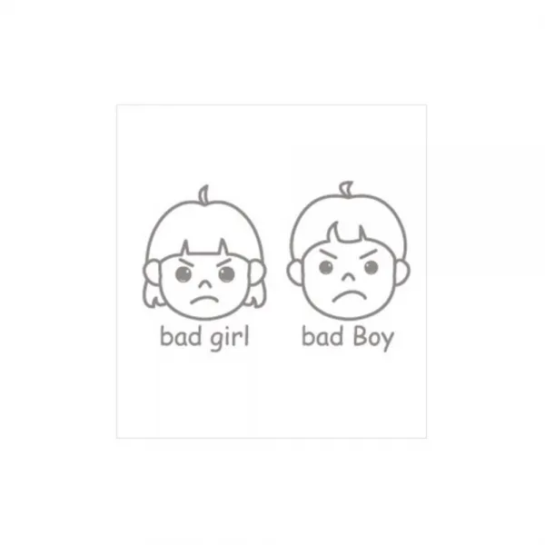 디자인수풀 캐릭터스티커 클래스 개구쟁이, 다크그레이