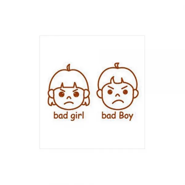 디자인수풀 캐릭터스티커 클래스 개구쟁이 초코브라운
