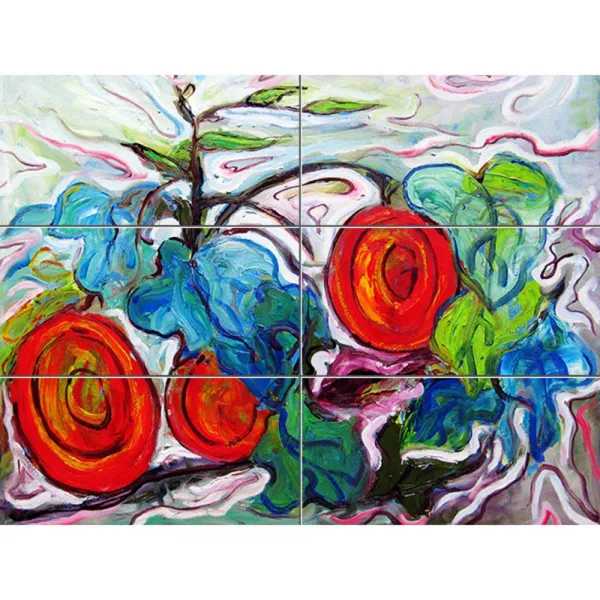 추상적으로 표현한 호박과 넝쿨 Abstract-414, 6장