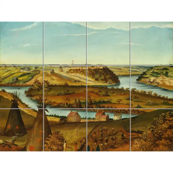 Classical-054 원주민과 현대인의 어울림 30 x 30 cm 12장, 혼합 색상, 1세트