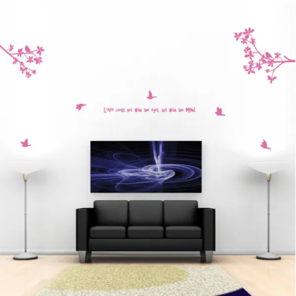 홈코디 사랑은바람결을 타고 포인트 스티커, 핫핑크