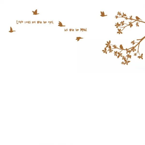 홈코디 사랑은바람결을 타고 포인트 스티커, 브라운