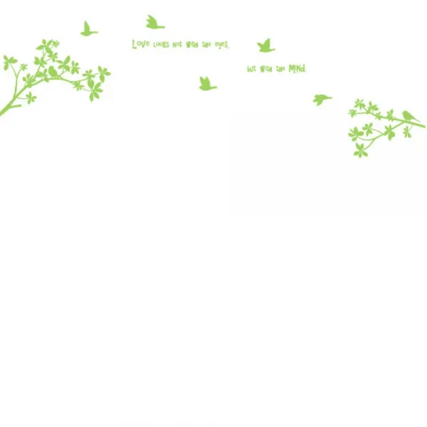 홈코디 사랑은바람결을 타고 포인트 스티커, 옐로우그린