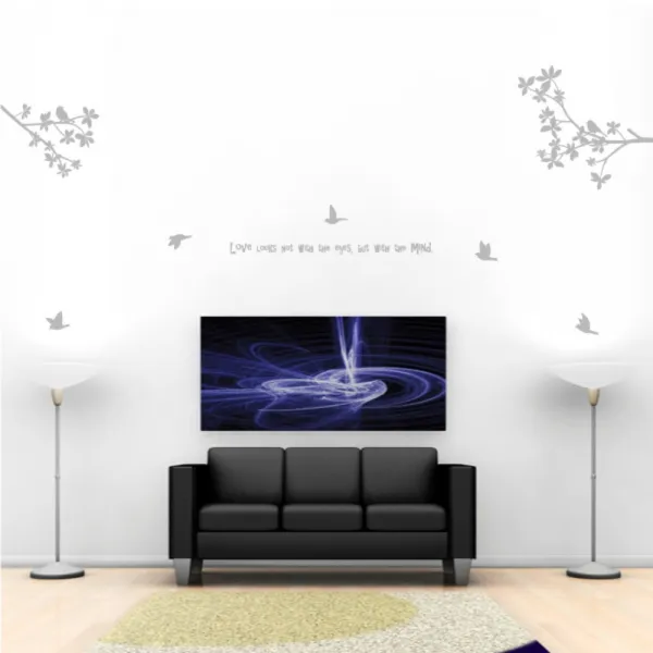 홈코디 사랑은바람결을 타고 포인트 스티커, 그레이