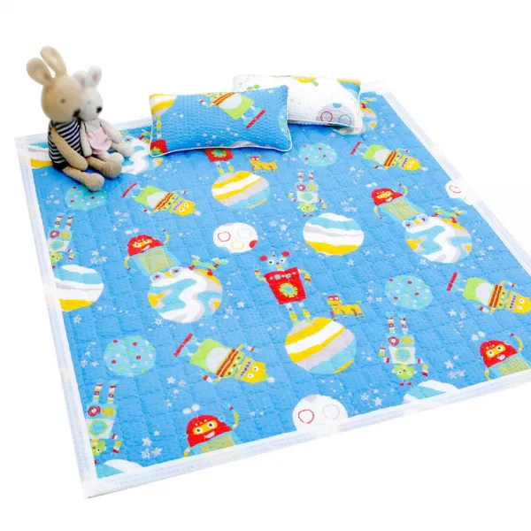 보몽드 우주여행 순면리플 아동패드, 블루