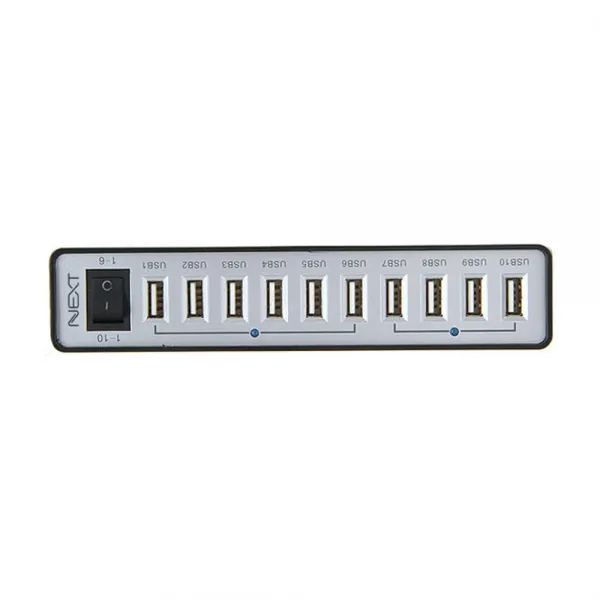 넥스트 10포트 USB 유전원 허브 510UHP NEXT-510UHP, 단일 색상, 10개