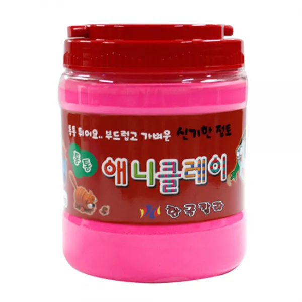 애니클레이 버켓, 형광분홍, 500g