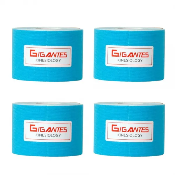 GIGANTES 스카이블루 스포츠테이프 5cm, 4개