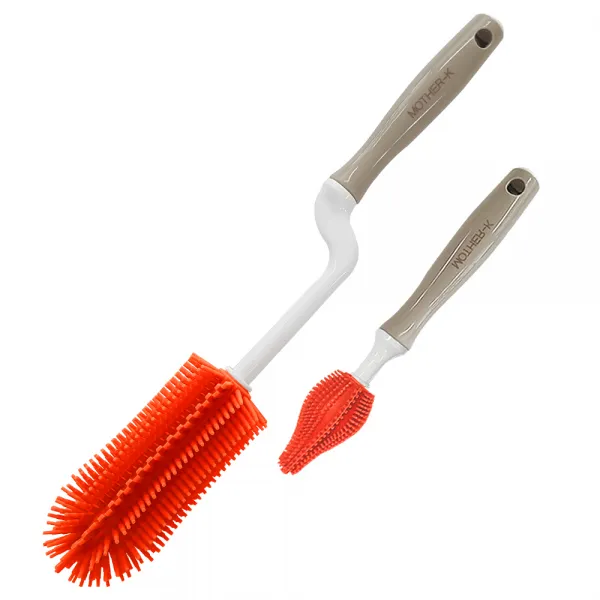 마더케이 회전식 실리콘 젖병솔 2종 세트 1세트 루비자몽