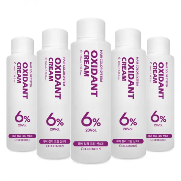 셀리본 헤어칼라 크림 옥시던트 6% 100ml 산화제, 5개입