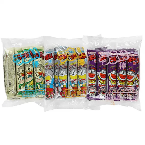 우마이봉 스낵 세트, 콘포타지 6g 15개 + 치즈맛 6g 15개 + 멘타이맛 6g 15개, 1세트