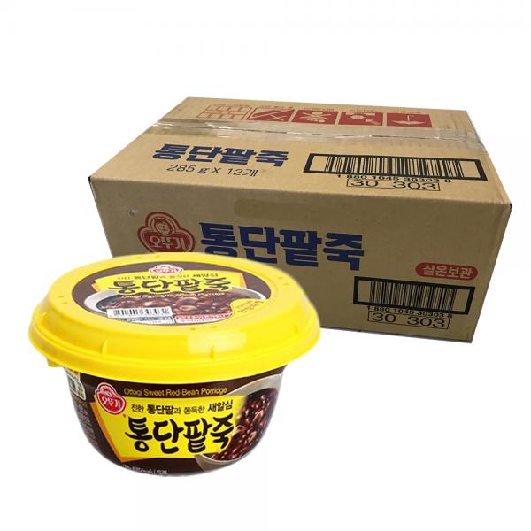 오뚜기 통단팥죽, 285g, 12개