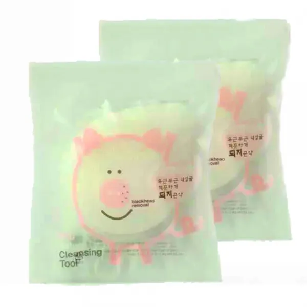엄마바바 깨끗하게 되지곤약 목욕스펀지, 물방울순수, 2개입
