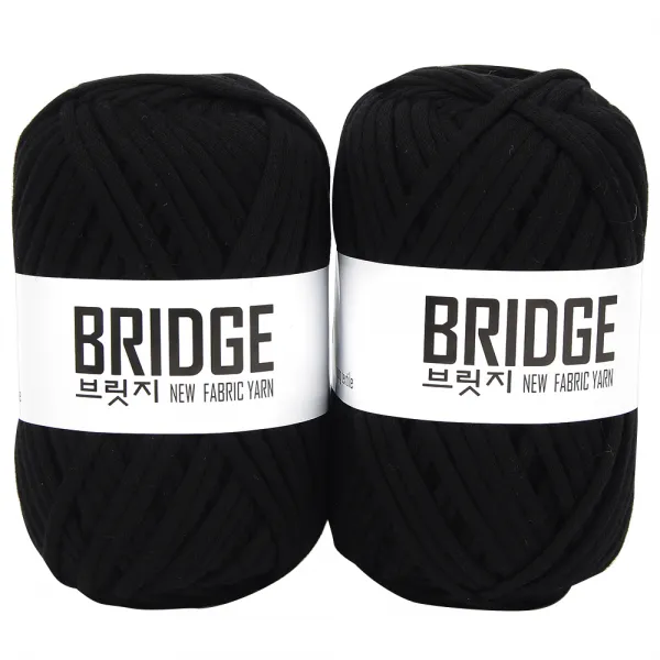 브랜드얀 브릿지 뜨개실 2볼, 231 검정