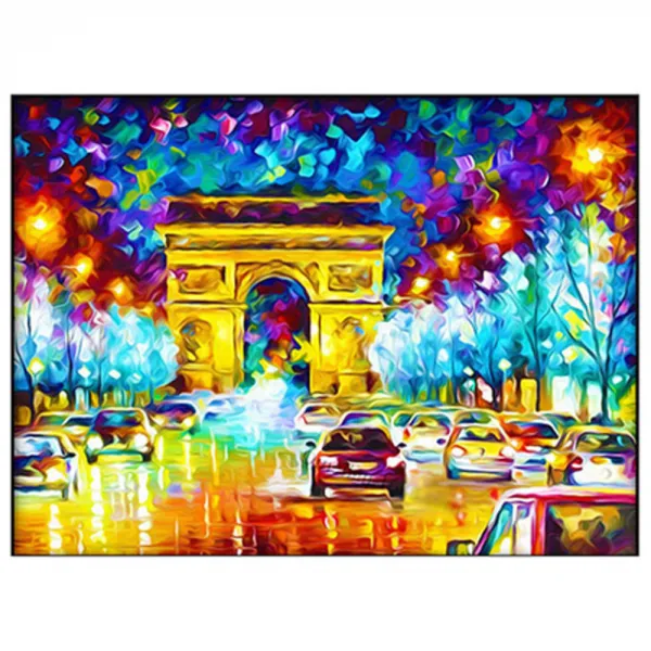 인터팝 보석 십자수 80 x 60 cm, 개선문, 1세트