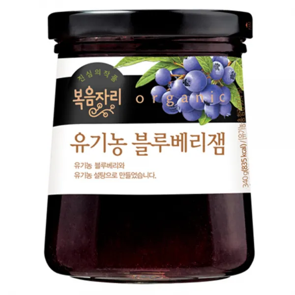 복음자리 유기농 블루베리잼, 340g, 1개