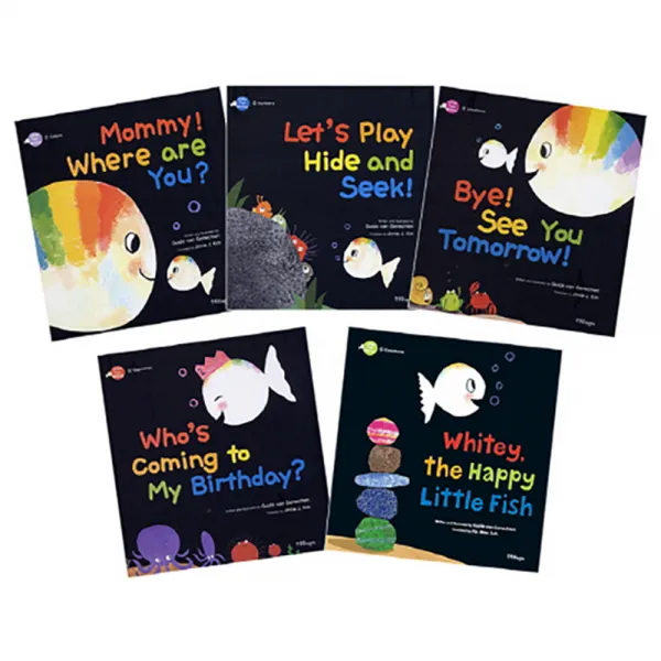 Little Fish Whitey 5권 세트 아기 물고기 하양이 영문판 양장, 한울림어린이