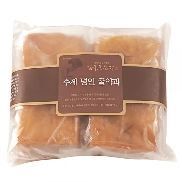 김규흔 한과 수제 명인 꿀약과 320g 1개