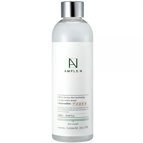 앰플엔 히알루론샷 토너 대용량 600ml 1개