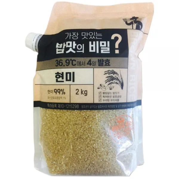 가장 맛있는 밥맛의 비밀? 4일 발효 현미, 2kg, 1개