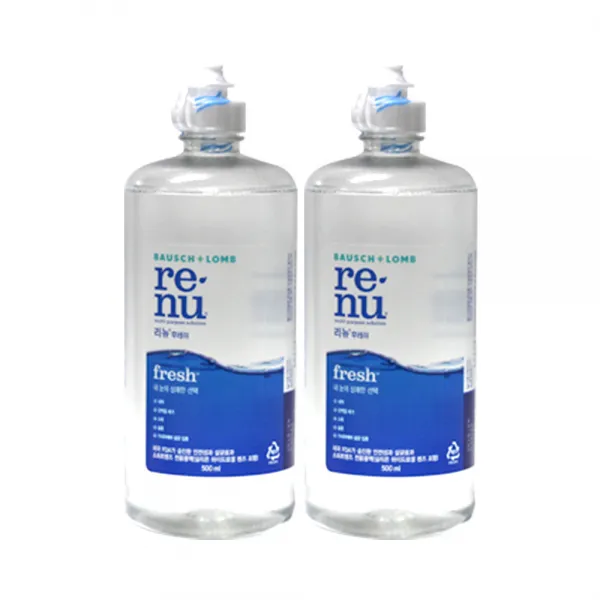 리뉴 후레쉬 렌즈세정제, 500ml, 2개입