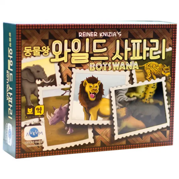 JollyThinkers 동물왕 와일드 사파리 생존본능을 일깨워라 보드게임, 혼합 색상
