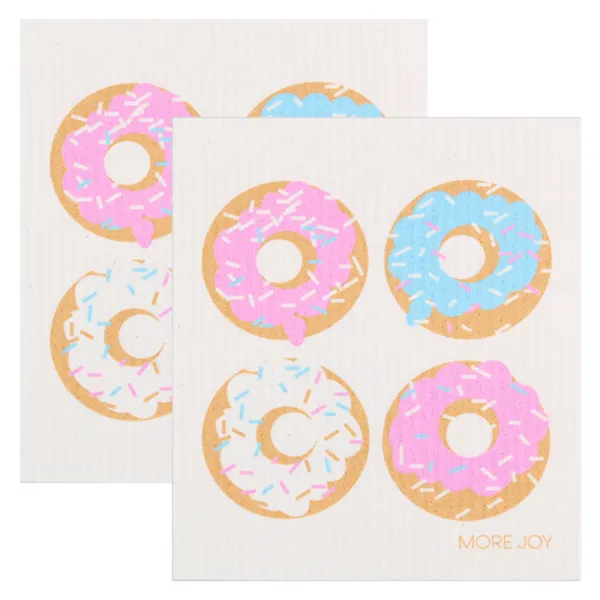 쿠 핀란드 행주 2p Coffee break & Joyful, 도넛