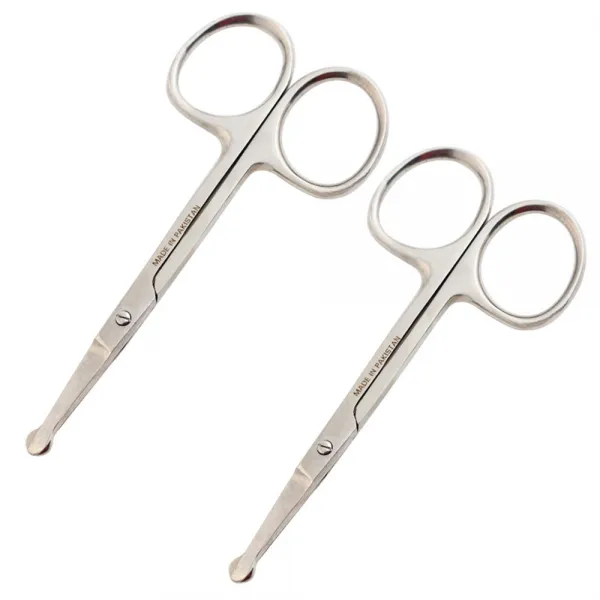 세븐스타 스텐코가위 코털정리용, 실버, 2개입