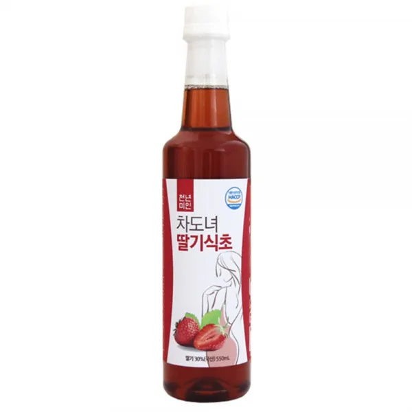 천년미인 차도녀 딸기식초, 550ml, 1개