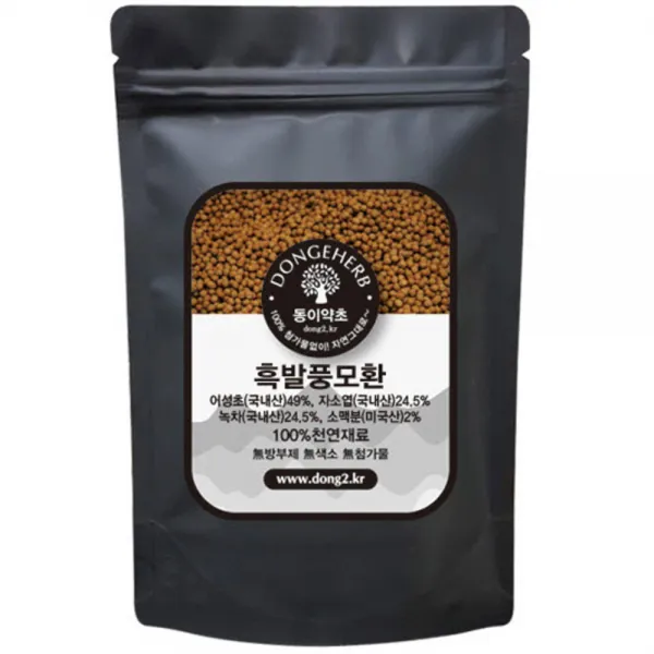동이약초 흑발풍모환, 1kg, 1개