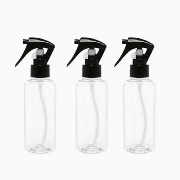 병도매닷컴 DT150 투명 건스프레이 용기, 검정캡, 3개입