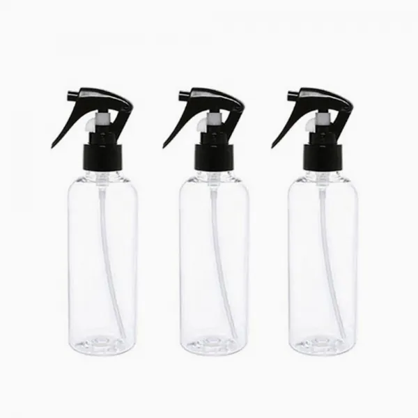 병도매닷컴 DT200 투명 건스프레이 용기, 검정캡, 3개입