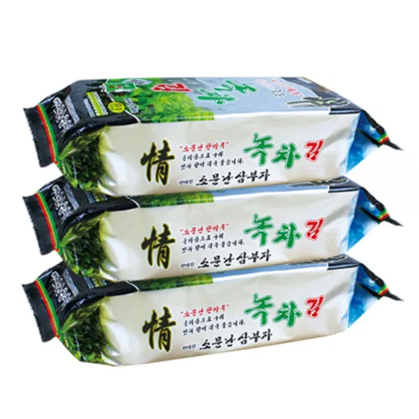 오물조물얌얌 소문난 삼부자 녹차 식탁김 50g 3개입