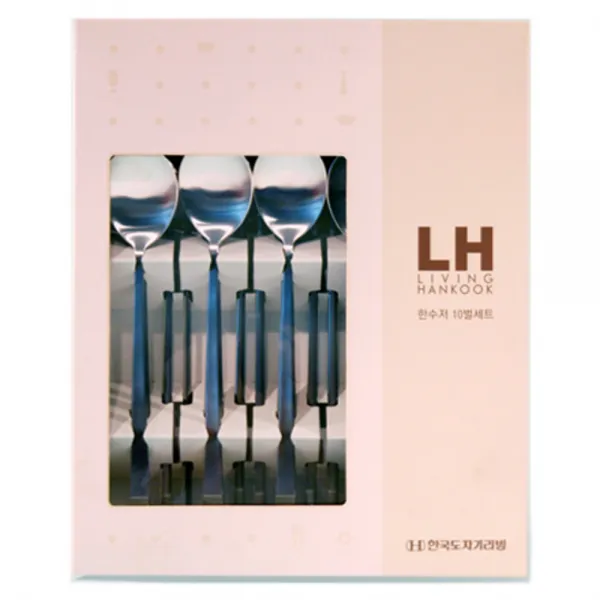 리빙한국 안단테 한수저 10벌 세트, 1세트, 숟가락 10p + 젓가락 10p