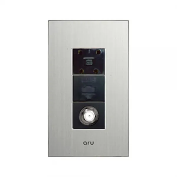 아루 조합 3구 콘센트 4P + 8P + CATV 실버, 1개