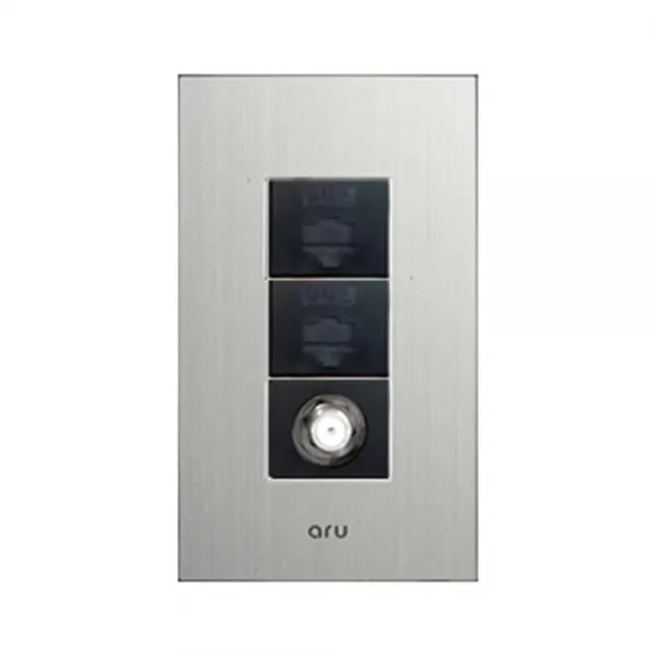 아루 조합 3구 콘센트 8P + 8P + CATV 실버, 1개