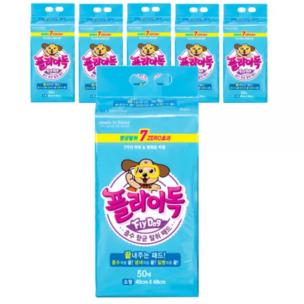 플라이독 애견 배변패드 50p, 6개
