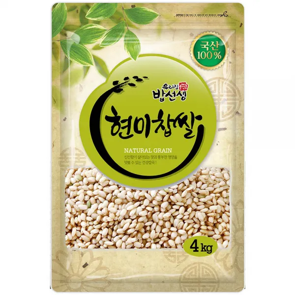 밥선생 현미찹쌀 찰현미 4kg 1개