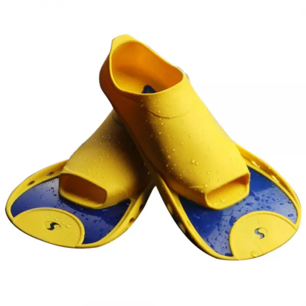 살바스 훈련용 숏핀 오리발 F5 31-33, Yellow-Blue, 1개