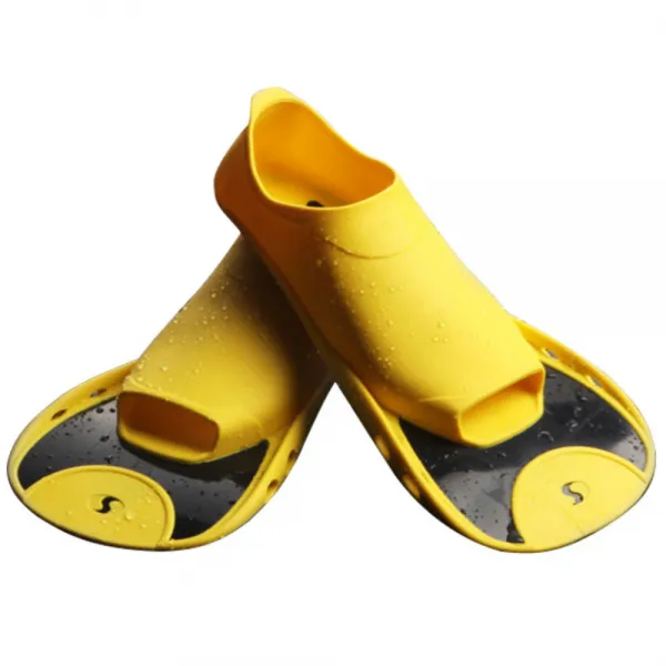 살바스 훈련용 숏핀 오리발 F5, Yellow-Black, 1개